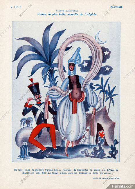 Lucien Boucher 1930 Zulma, la plus belle conquête de l'Algérie, Algerian Costume, Dancer