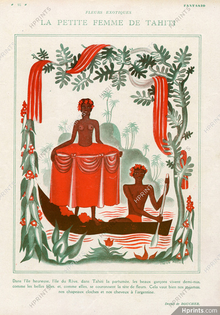 Lucien Boucher 1930 La Petite Femme de Tahiti