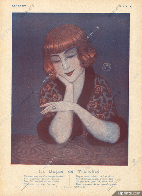 Jane Cals 1917 Attractive Girl
