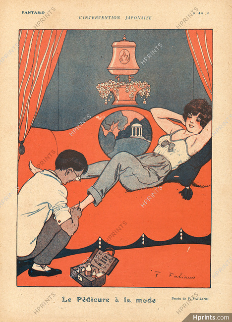 Fabiano 1918 The Fashionable Pedicurist, Japanese