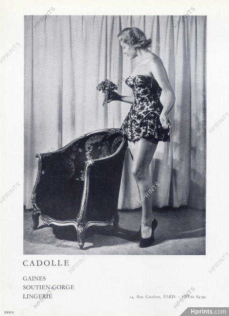 Cadolle (Lingerie) 1958 Corselette