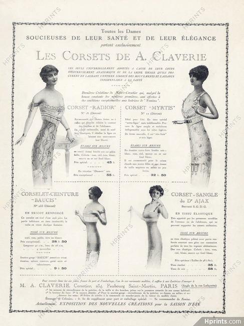Claverie (Corsetmaker) 1917