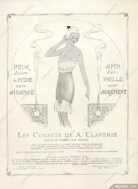 Claverie (Corsetmaker) 1919