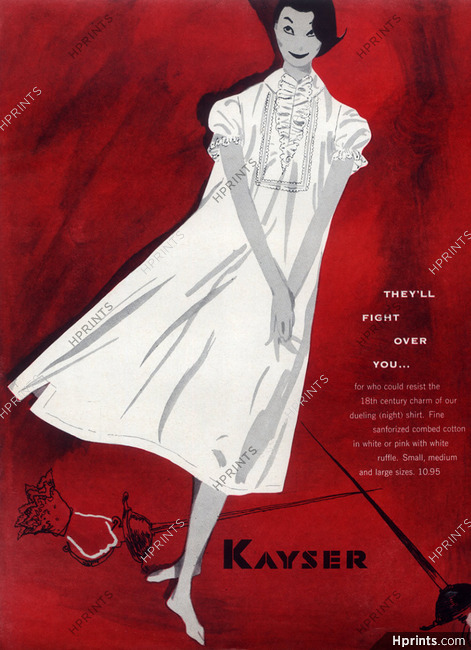 Kayser (Lingerie) 1955 Nightgown
