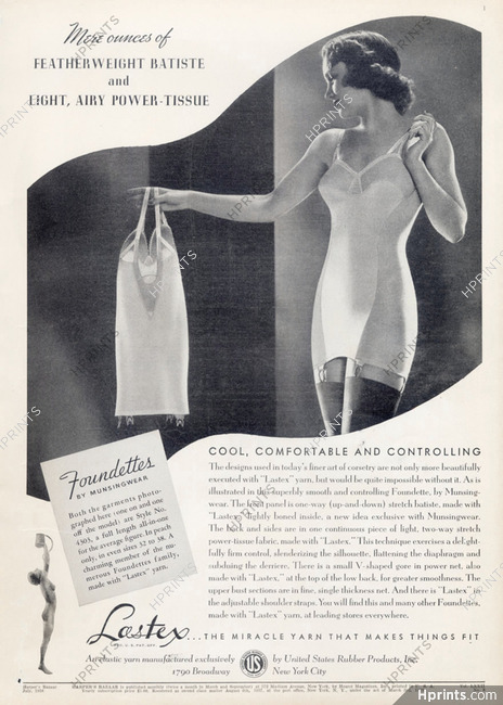 Munsingwear (Lingerie) 1938 "Foundettes" Girdle, Corselette