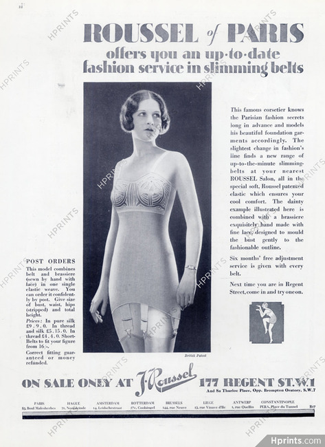 1948 women's Roth Creations 1 piece girdle bra garters figure control  vintage ad