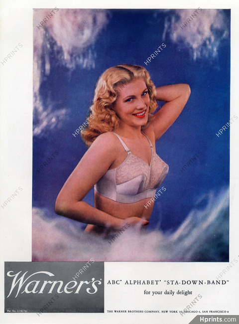 Warner's (Lingerie) 1948 Bra — Advertisement