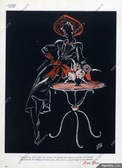 Anny Blatt (Couture) 1947 Fernando Bosc