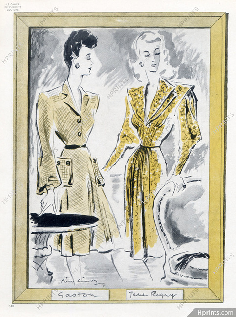 Pierre Simon 1945 Gaston & Jane Regny, Summer Dress