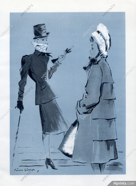 Schiaparelli 1945 Fashion Coat Pierre Simon