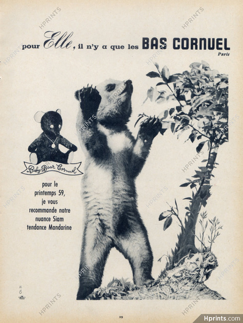 Cornuel (Stockings Hosiery ) 1959 Baby Bear