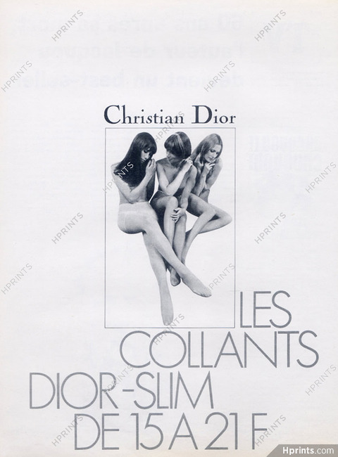 Christian Dior (Lingerie) 1969 Stockings Hosiery, Tights Hosiery
