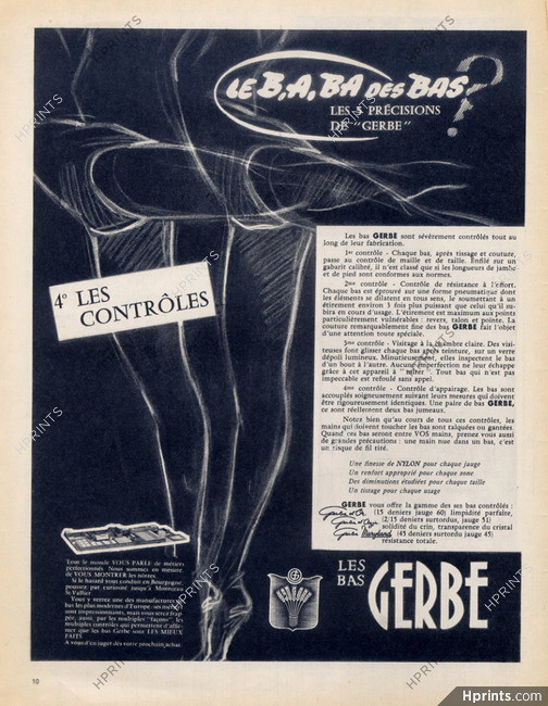 Gerbe (Hosiery, Stockings) 1953