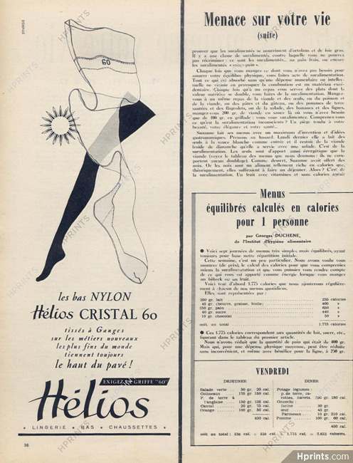 Hélios (Hosiery, Stockings) 1953