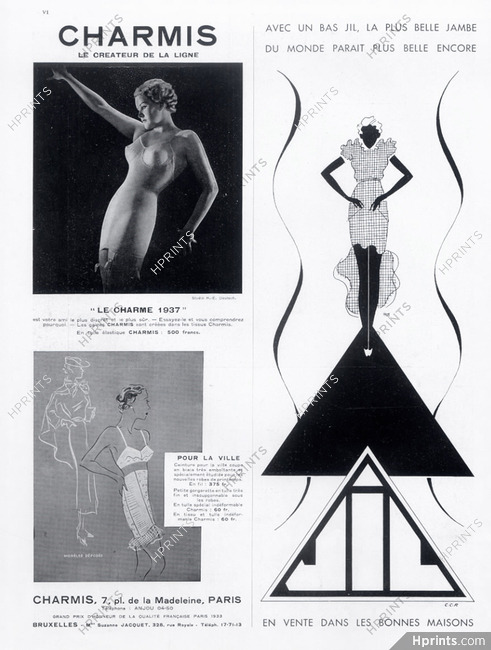 JIL André Gillier & Charmis (Hosiery, Stockings, Lingerie) 1937