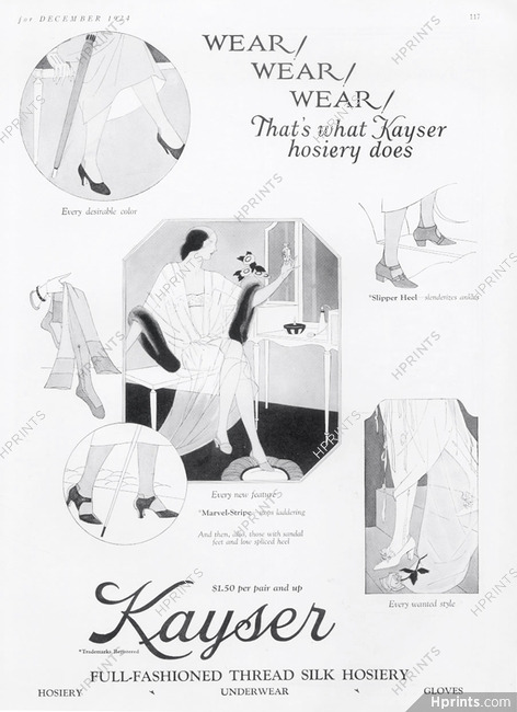 Kayser (Hosiery, Stockings) 1924