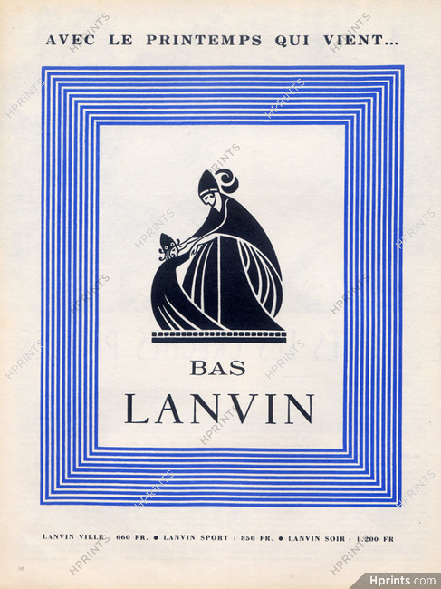 Lanvin (Hosiery, Stockings) 1957 Paul Iribe