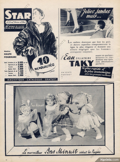 Minuit (Stockings Hosiery) 1954 Doll