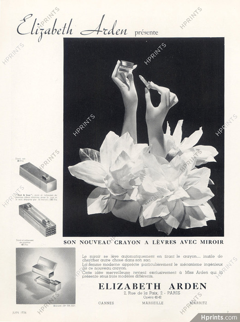 Elizabeth Arden (Cosmetics) 1936 New Lipstick Mirror
