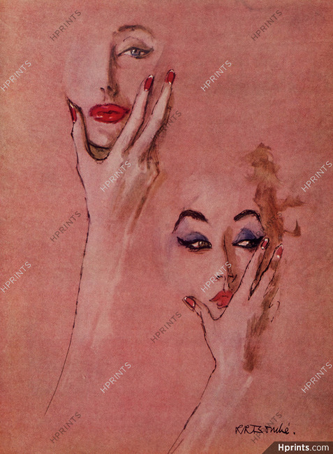 Elizabeth Arden (Cosmetics) 1951 Lipstick, René Bouché