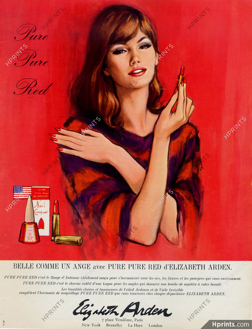 Elizabeth Arden (Cosmetics) 1966 Lipstick, Nail Polish