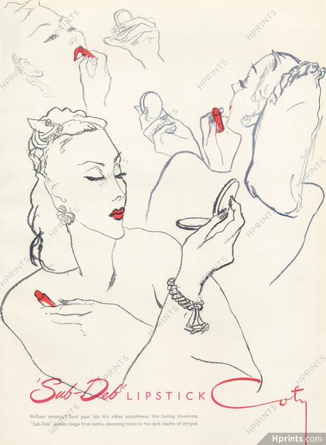 Coty (Cosmetics) 1945 Lipstick
