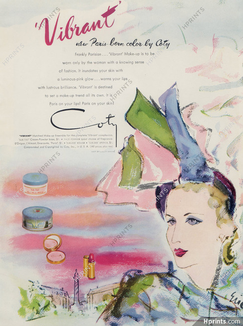 Coty (Cosmetics) 1946 Eric