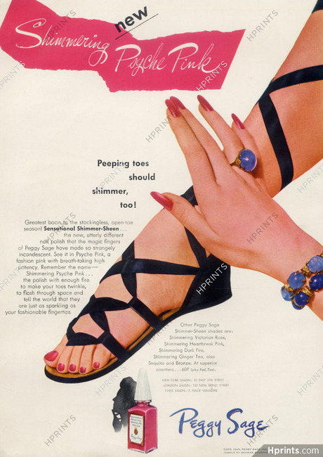 Peggy Sage (Cosmetics) 1945 Nail Polish
