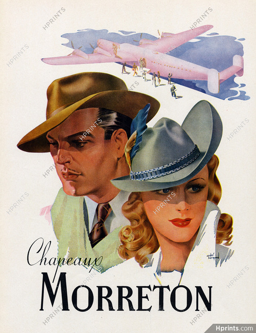 Morreton (Men's & Woman Hats) 1945 André Bermond