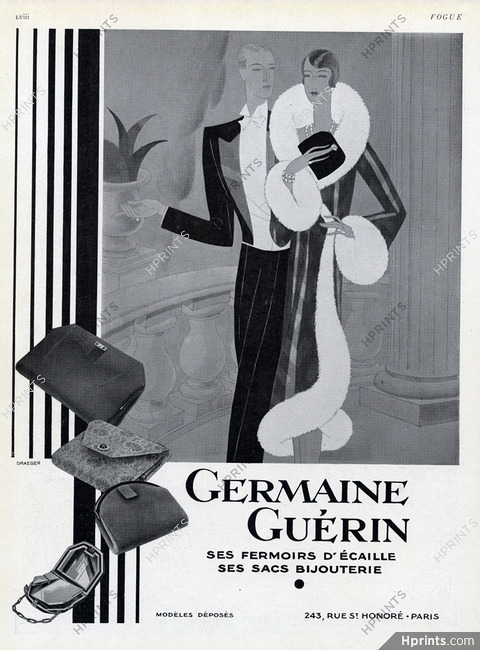 Germaine Guerin (Handbags) 1929 Art Deco, Elegant Parisienne