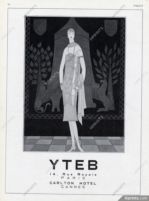 Yteb (Couture) 1925 Art Deco Fashion, R. Jast