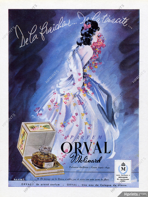 Molinard (Perfumes) 1946 Parfum Orval, Grasse, Massa