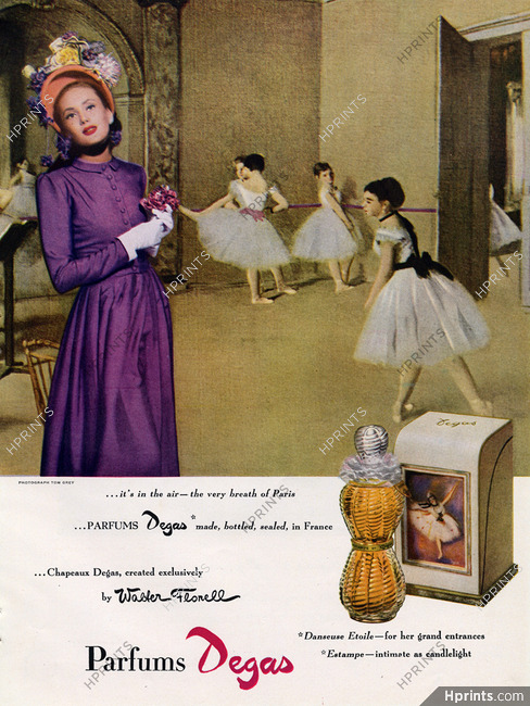 Parfums Degas 1949 Dancers, Walter Florell, Photo Tom Grey