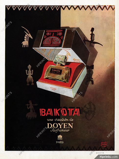 Doyen (Perfumes) 1947 Bakota, André Jean, African Style