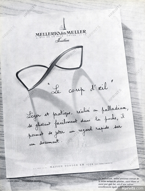 Mellerio dits Meller 1956 Glasses