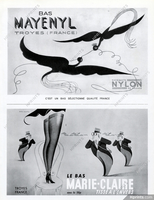 Mayenyl (Stockings) & Bas Marie-Claire 1954