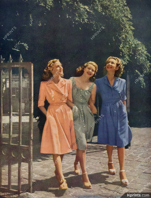 Jeanne Lanvin, Hermès, Molyneux 1946 Schall
