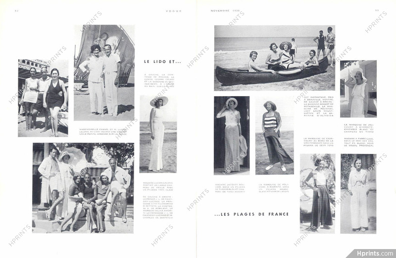 Coco Chanel, Lucien Lelong, Marquise de Polignac, Mrs Rouvier