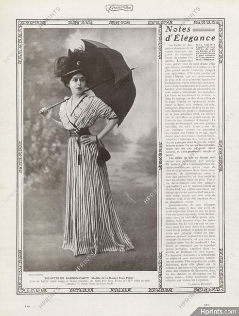 Paul Poiret 1907 Garden-Party Dress