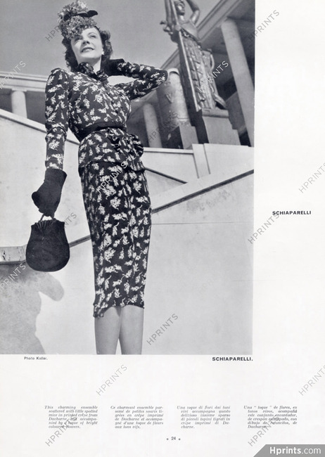 Schiaparelli (Couture) 1941 Photo Kollar, Ducharne