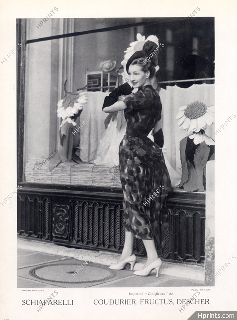 Schiaparelli 1949 Photo Kalinine, Shop Window Place Vendôme
