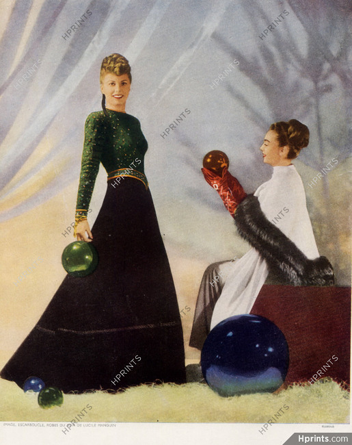 Lucile Manguin 1946 Evening Dresses, Elshoud