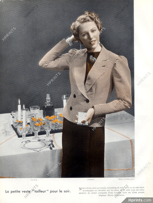 O'Rossen (Couture) 1936 Photo Joffé, Lalique