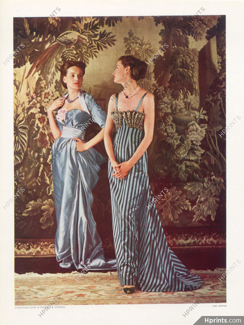 Christian Dior & Paquin 1948 Evening Gown, Photo Pottier