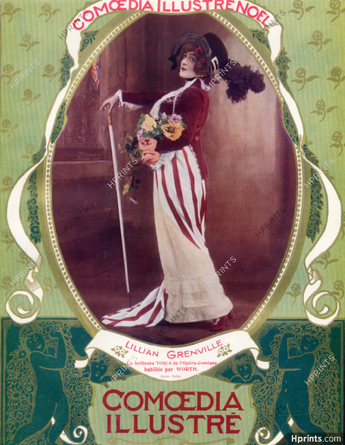 Worth 1913 Lillian Grenville as Tosca