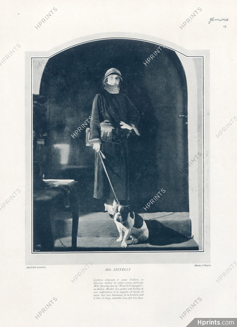 Jeanne Lanvin 1923 Spinelly, Paul O'Doyé, French Bulldog