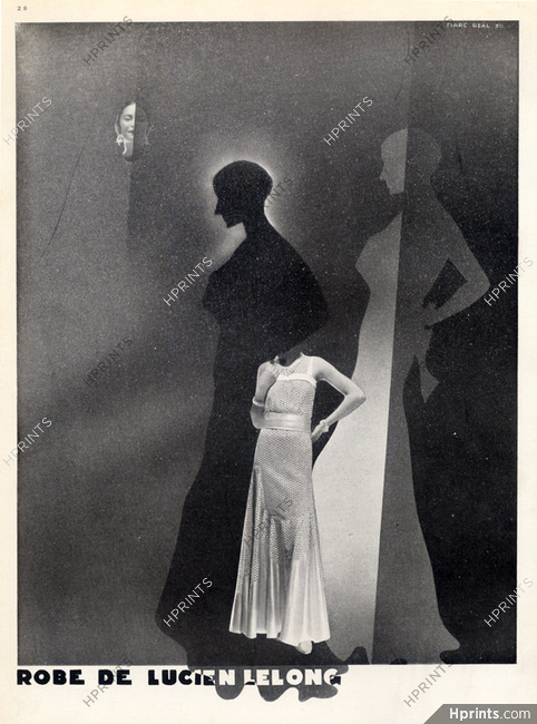 Lucien Lelong (Couture) 1930 Evening Gown