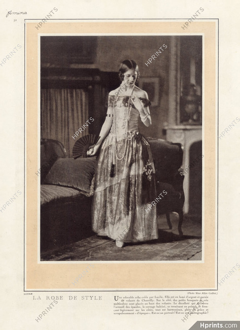 Lucile - Lady Duff Gordon 1923 Evening Gown, Photo Laure Albin Guillot