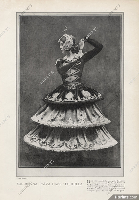 Monna Païva (Dancer) 1923 "Le Hulla" Costume de Marcel Multzer
