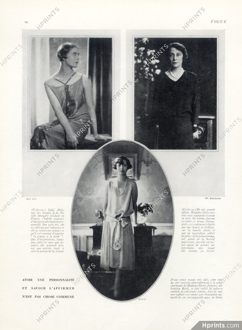 Man Ray, Scaioni, Rehbinder 1925 Lady Abdy, Mrs Harry Jurgens... Portraits